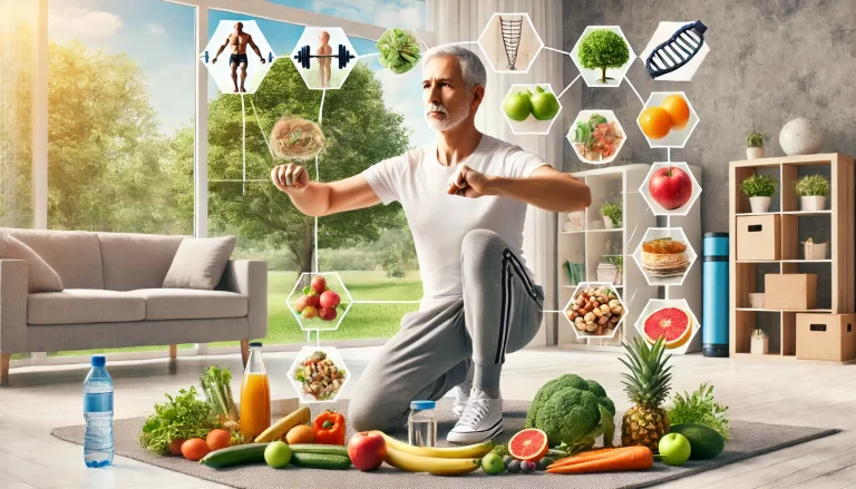 중년 남성의 운동과 영양 특성이미지