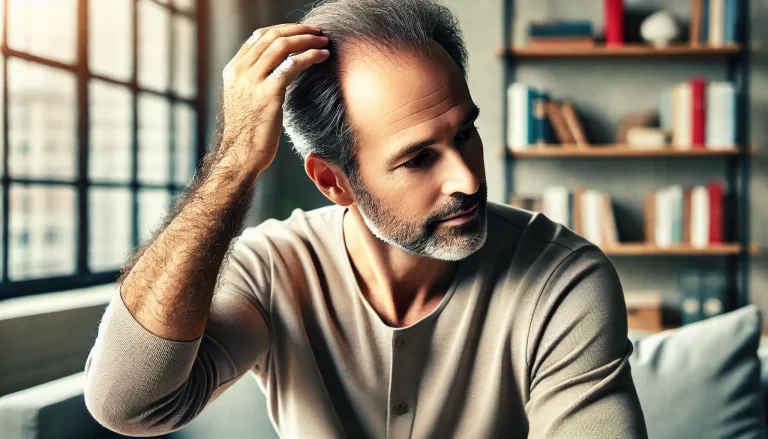 중년 남성의 탈모 특성이미지