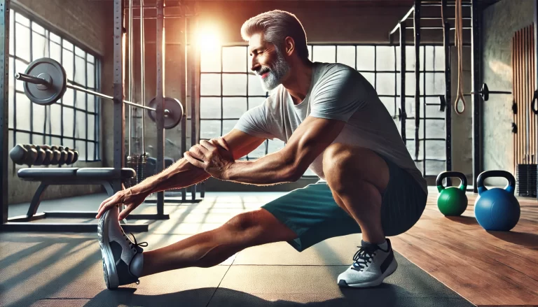 40대 이후 남성의 운동 중 부상 예방 특성이미지